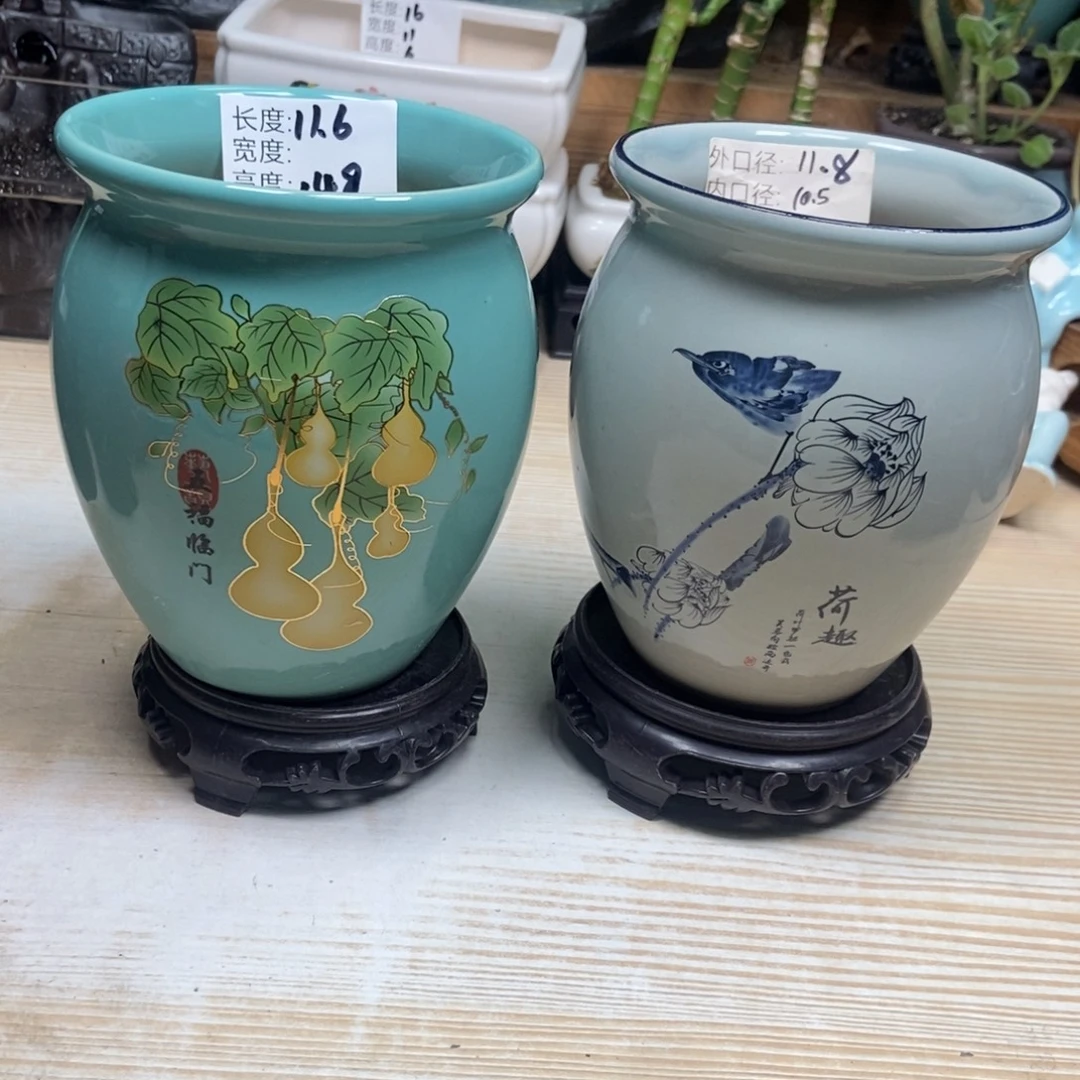 瓷片陶瓷花盆陶瓷艺术