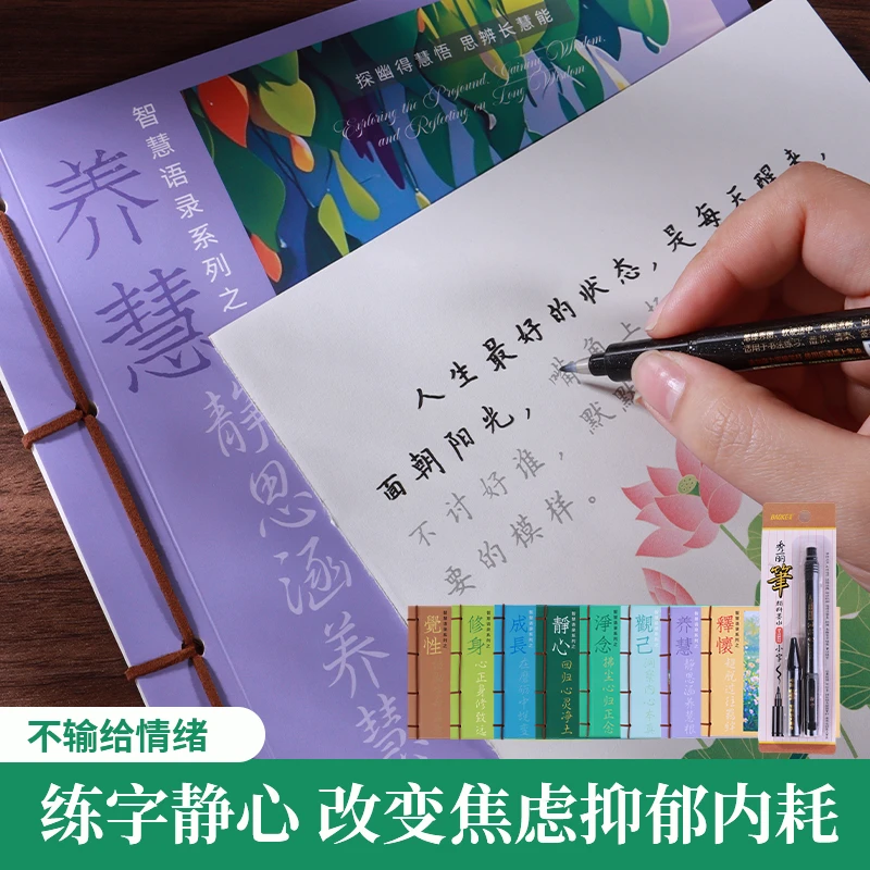 智慧语录系列静心修身养性成人正能量励志手写临摹楷书手抄练字帖