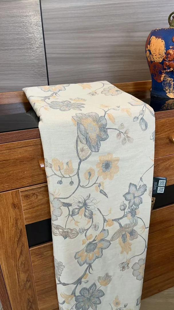 【DADONG·暮秋花韵240*250麻轻奢多功能床单可机洗