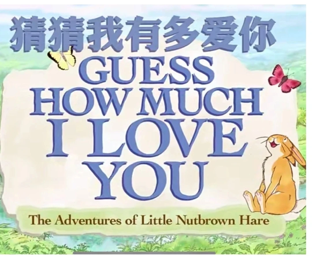 《猜猜我有多爱你》双字幕78集原版动画点读玩具素材台词本配套点读