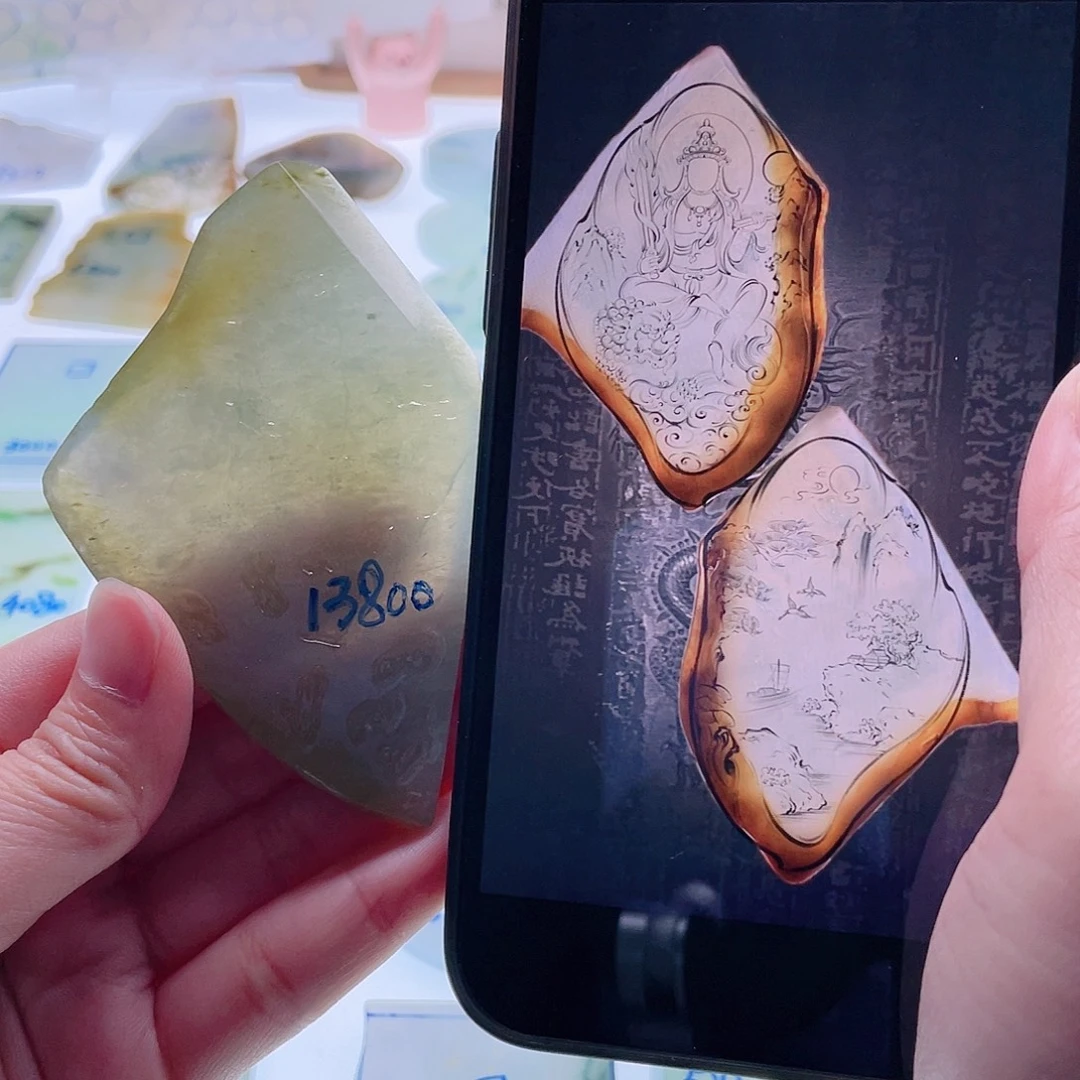 定制翡翠未镶嵌天然翡翠包工