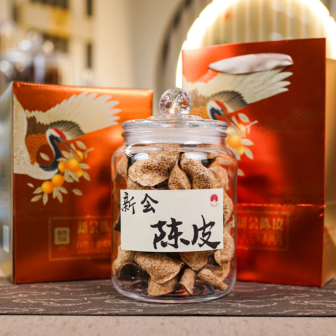 2017年 东甲圈枝大红皮 新会陈皮干仓储存