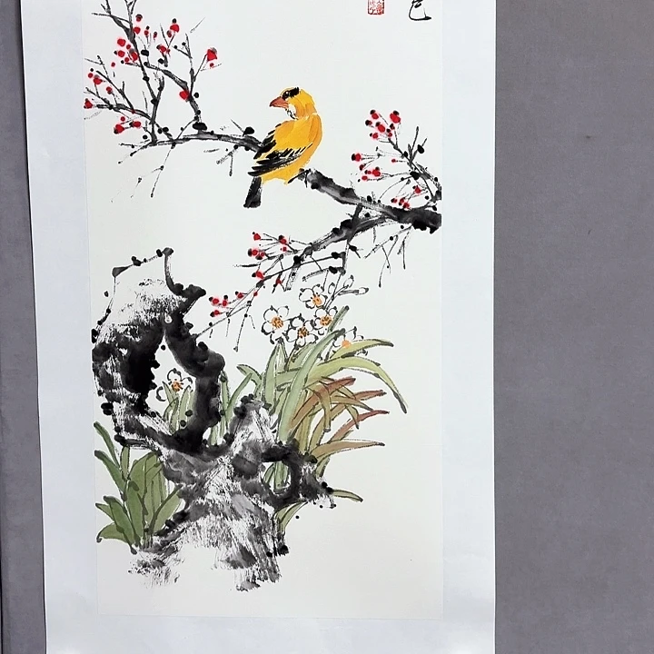 国画亲笔手绘放心去藏