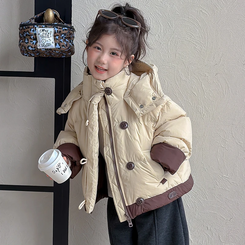 女童棉服秋冬季2025新款儿童棉袄外套宝宝冬装小女孩加厚夹棉衣服