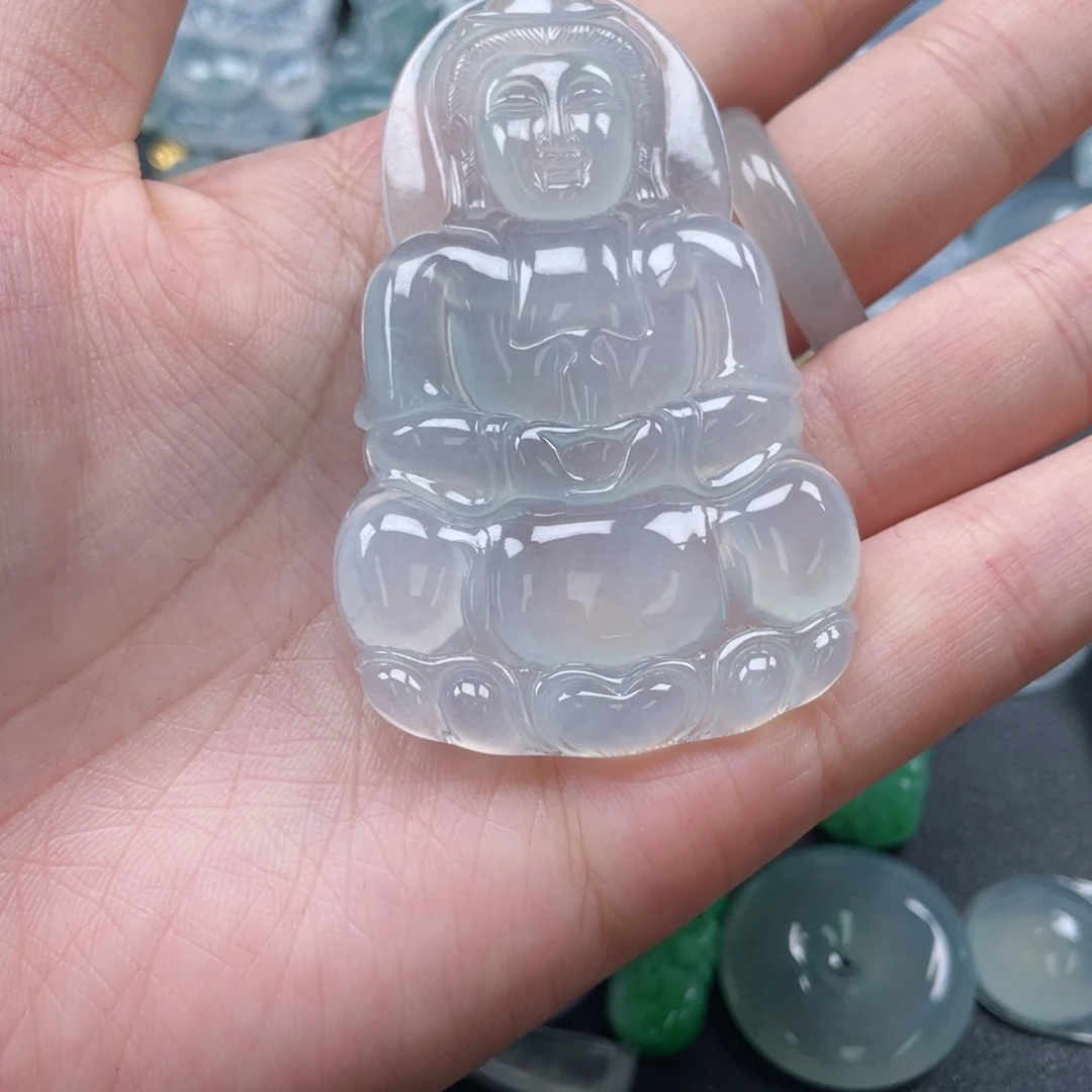 【闪购商品】翡翠颈饰未镶嵌观音