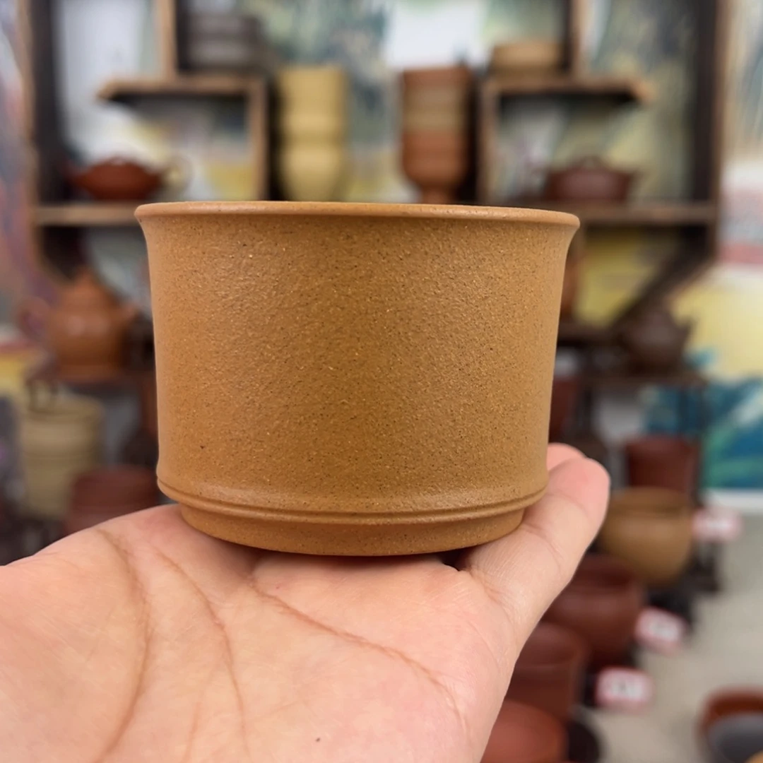 紫砂茶杯拙器甄选，纯原本矿。