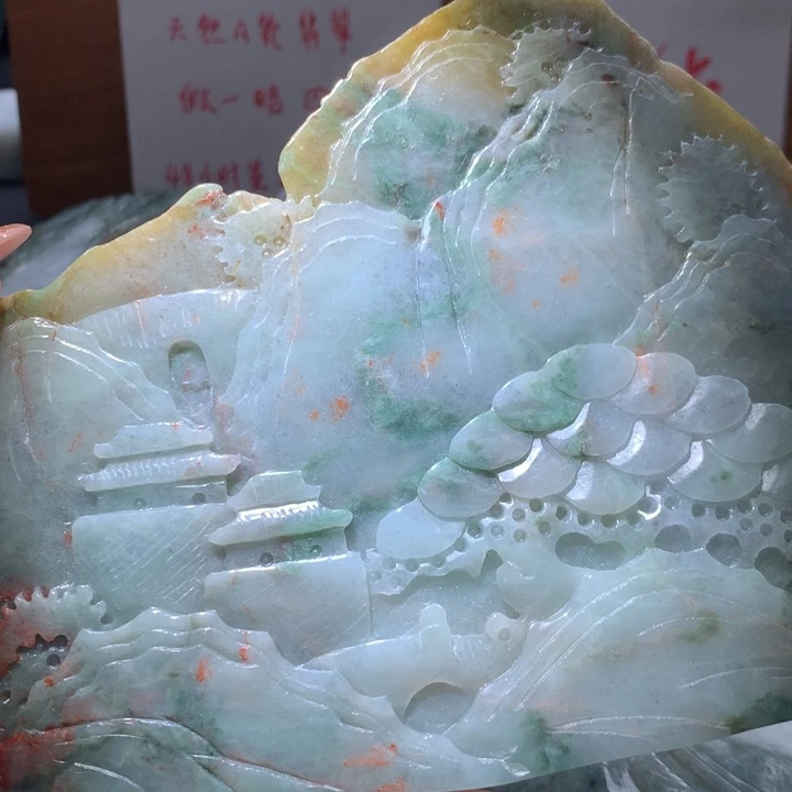 翡翠未镶嵌颈饰保真天然A货翡翠