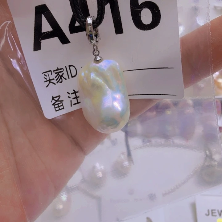 淡水珍珠银S925镶嵌颈饰