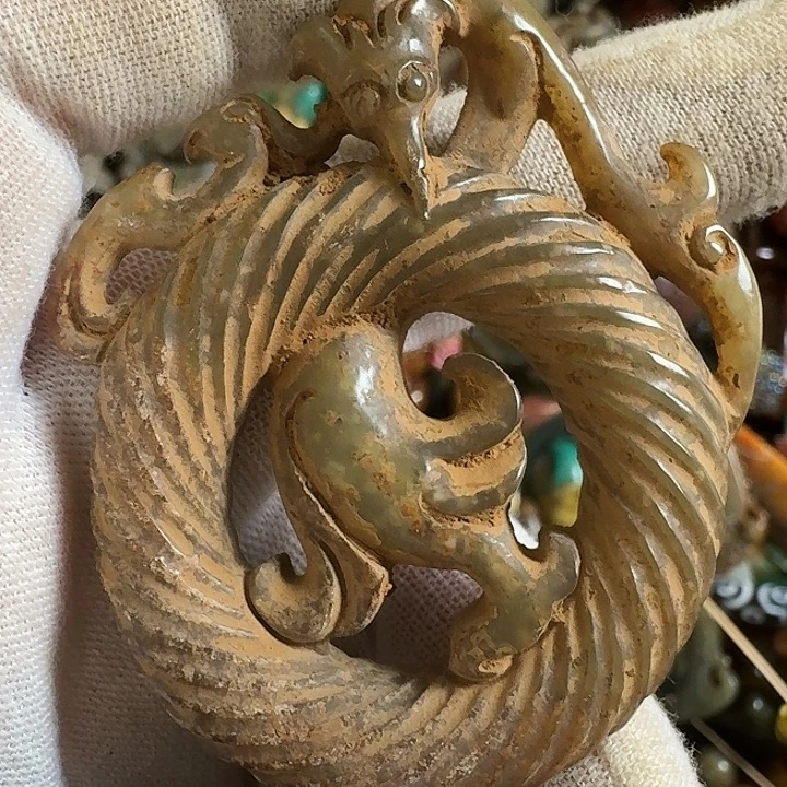 和田玉未镶嵌挂件