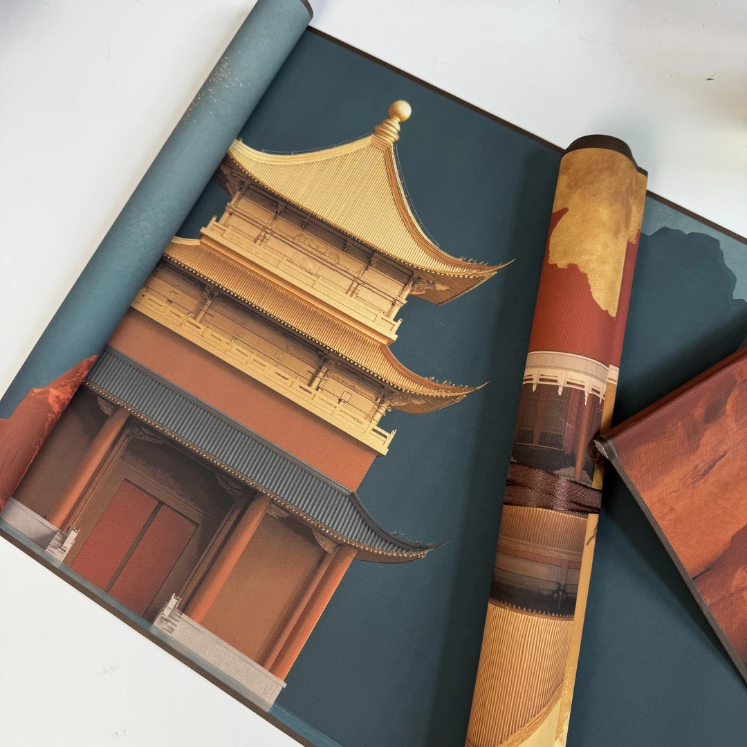 【两根！卷起来·江山】34*138cm 作品级手卷