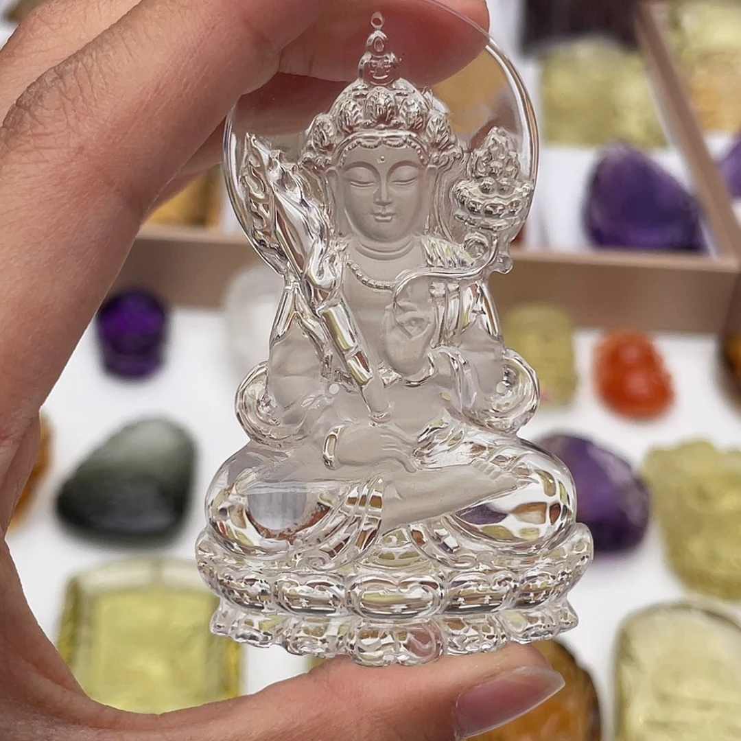 颈饰未镶嵌水晶定制吊坠虚空藏