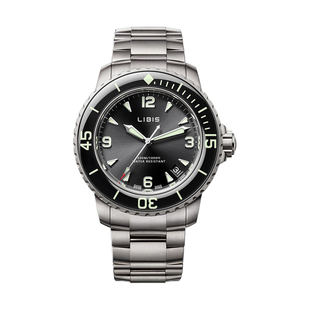 【专柜直发】全新未拆封/经典水鬼系列/钢带男士手表夜光防水J