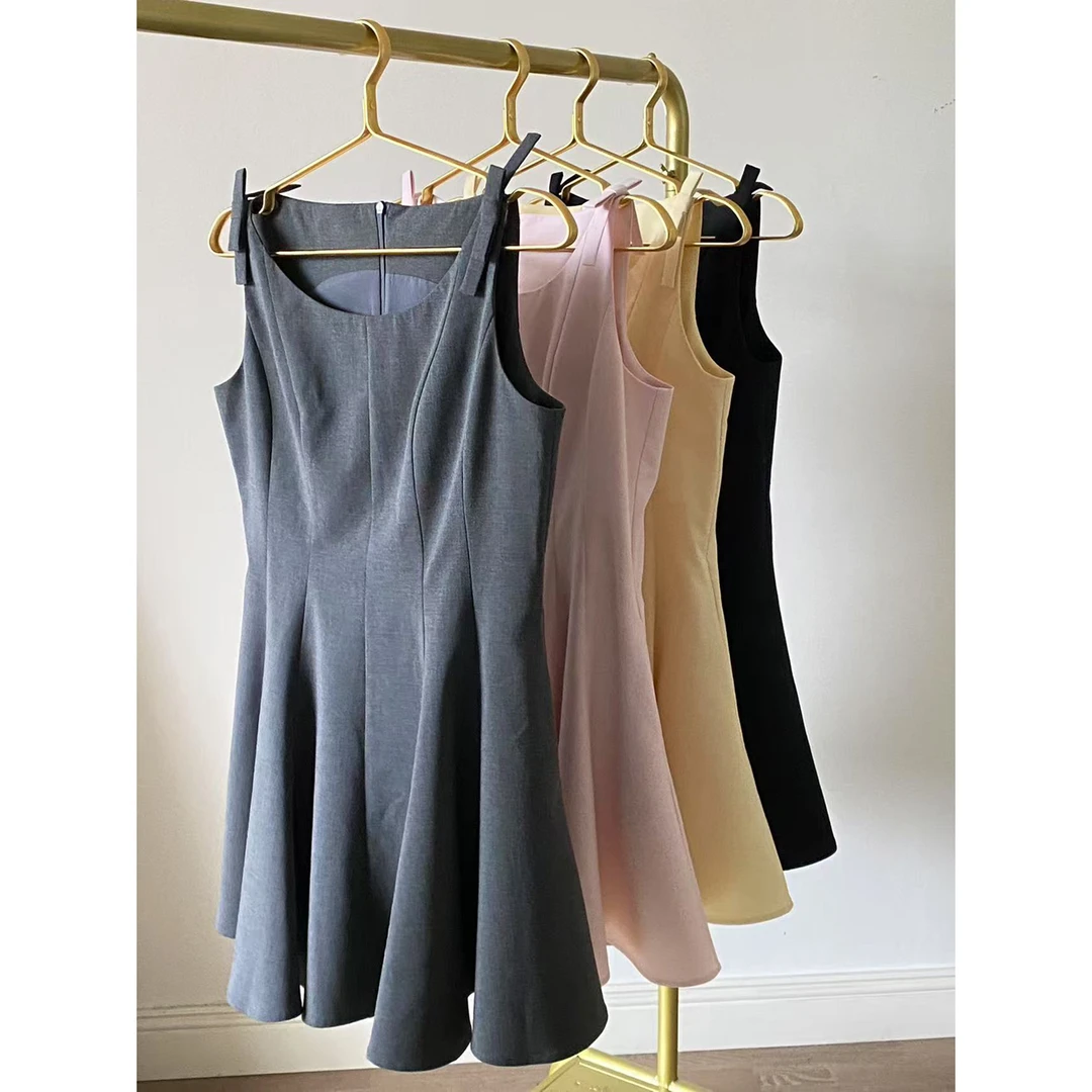 《亏本清仓，无运费险，无运补》气质A字裙大码女装无袖连衣裙SY301