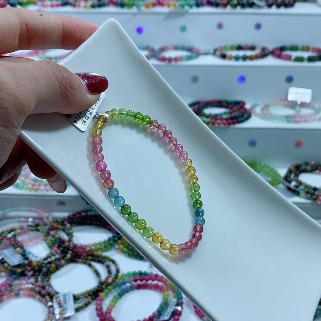 碧玺手链未镶嵌多样性发一条