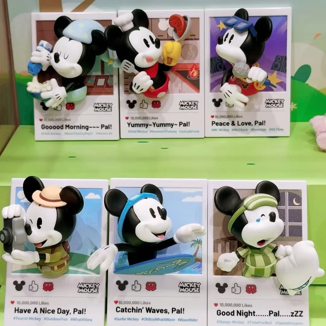 MINISO名创优品米奇趣享生活系列盲盒潮玩手办立体磁吸女生日礼物