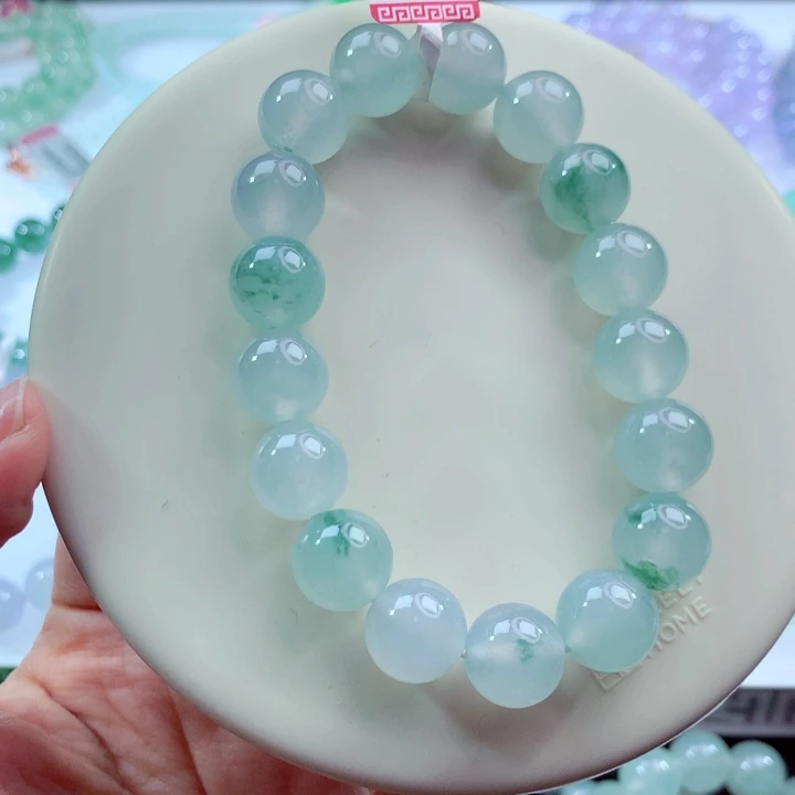 翡翠未镶嵌手链卡12.2