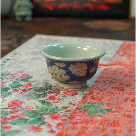 【景德镇雨溪山房】九色鹿主人杯 yx10306陶瓷茶具陶瓷