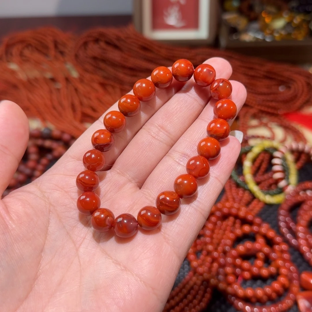 南红玛瑙手链未镶嵌土****店