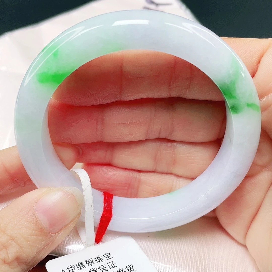 未镶嵌手镯翡翠正圈55.2。034