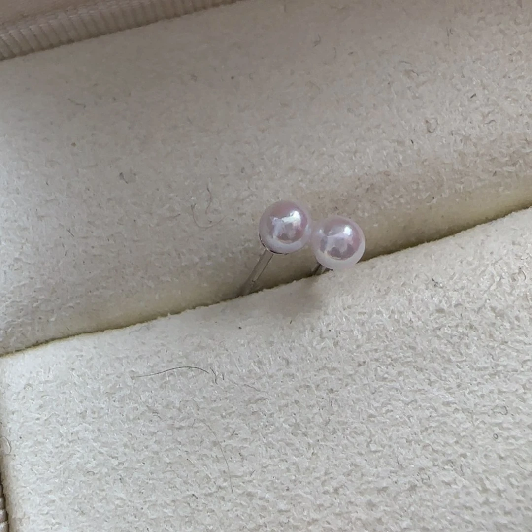 海水珍珠耳饰银S925镶嵌