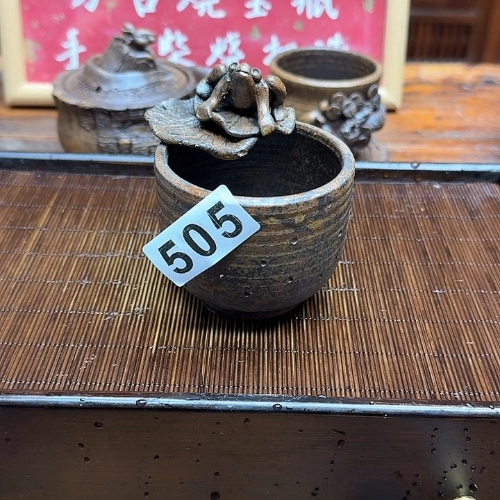 纯手工制作粗陶茶具