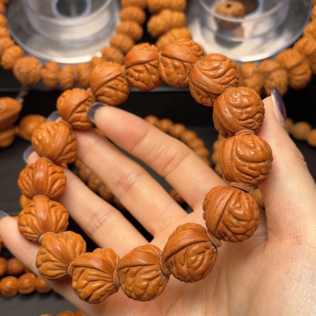 桃核手串龙纹桃核