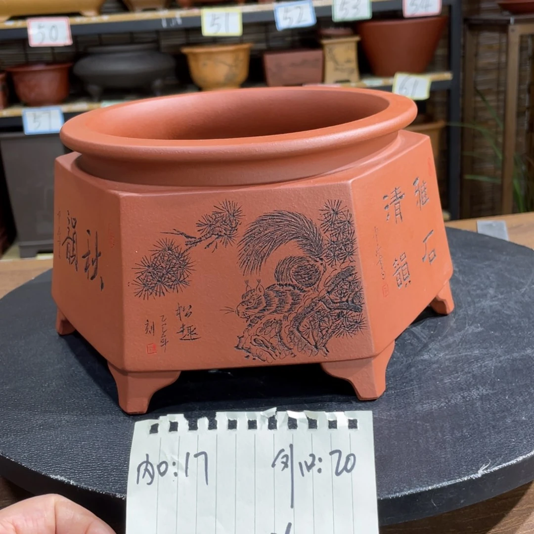 紫砂茶案紫砂花盆