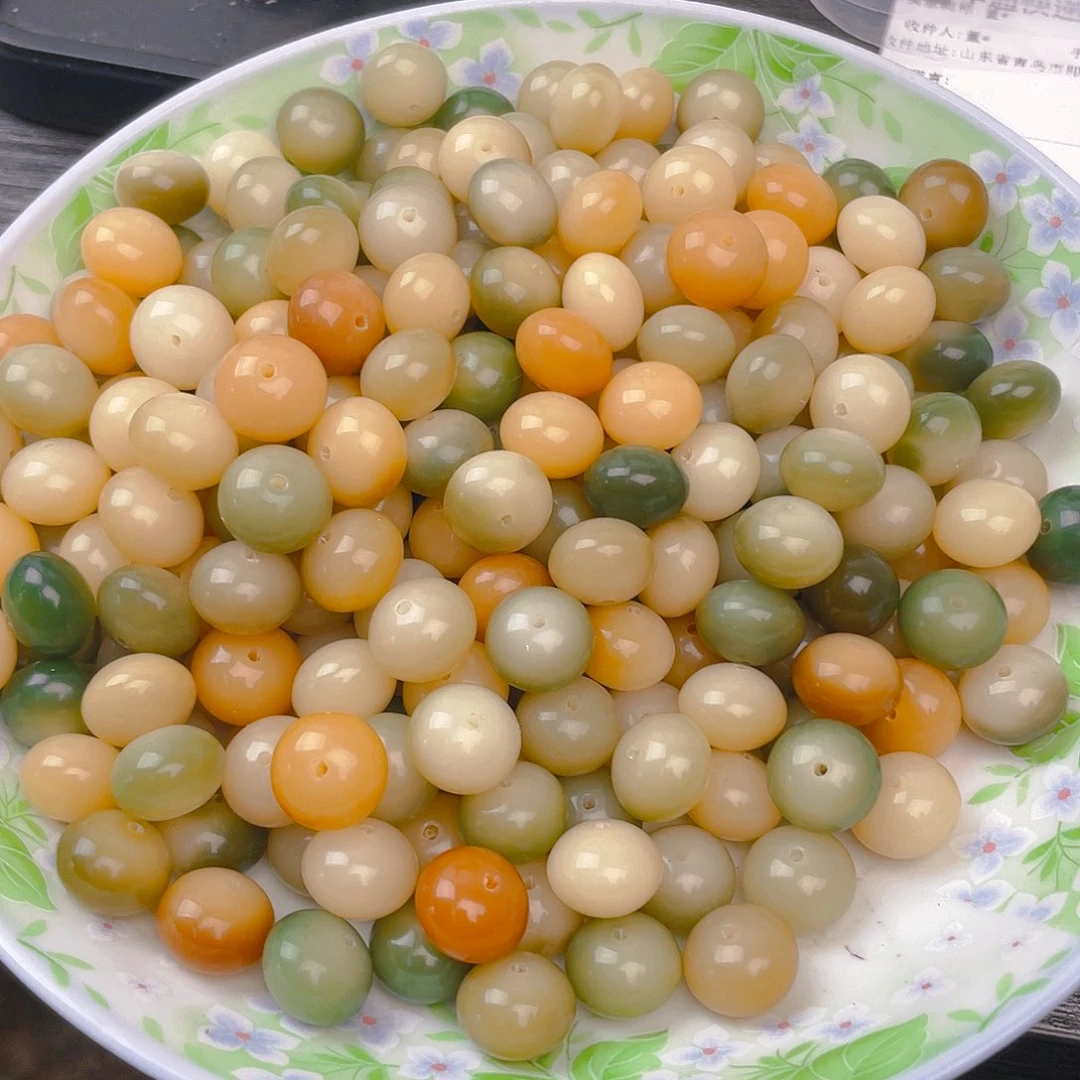 菩提根/象牙果吊坠14mm算盘珠100颗
