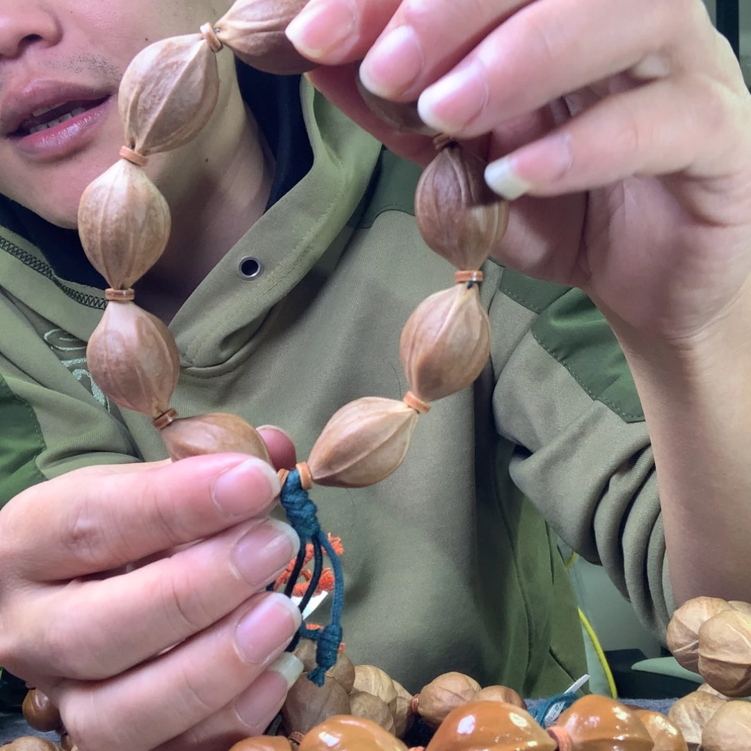 银***王手串/手链橄榄核梅林铁核19/28正四花