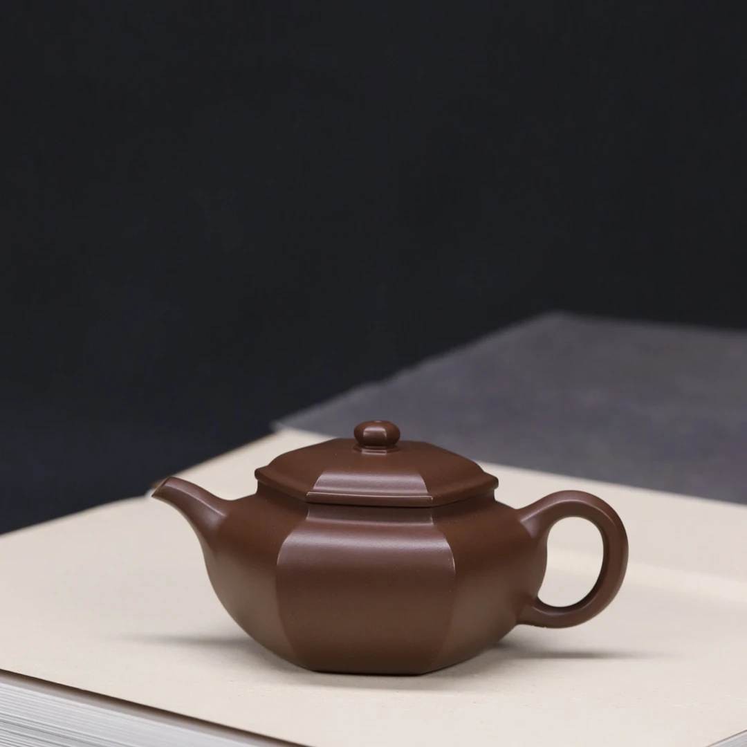 六方仿古 | 全手工 一厂老紫泥     容量210cc