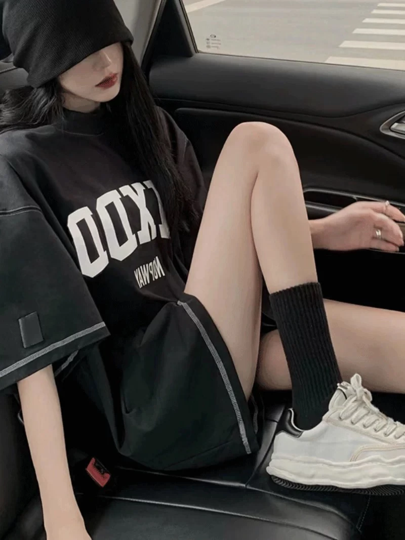 DX原单男女同款字母外穿潮牌欧美风短袖T恤1212