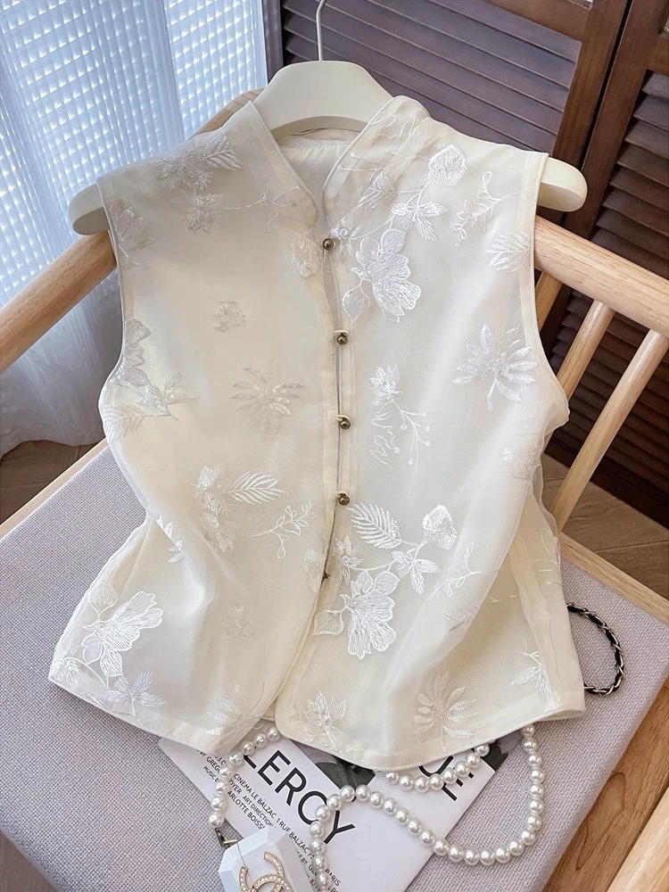 2307新中式国风盘扣马甲