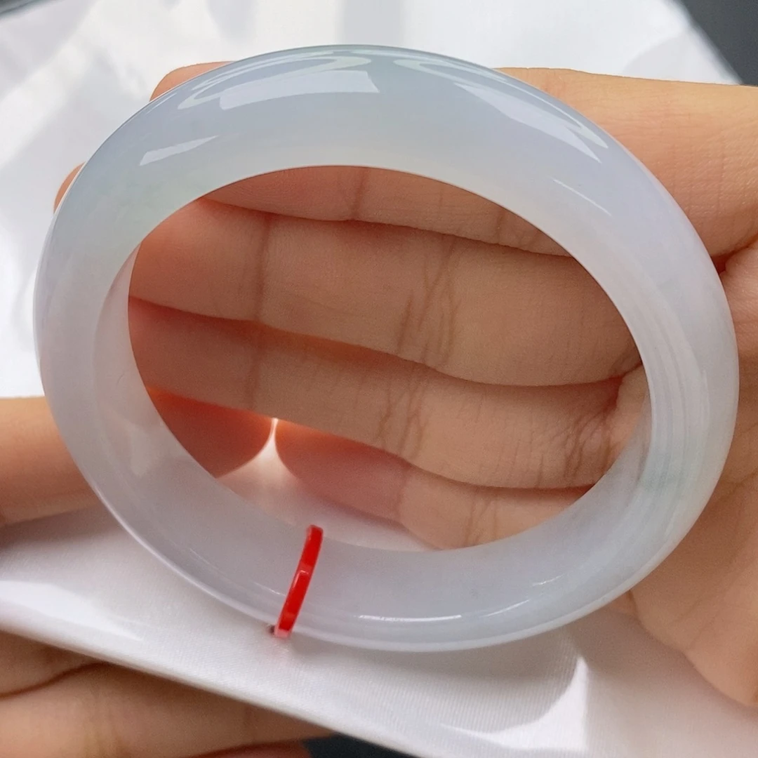 翡翠未镶嵌手镯55正圈