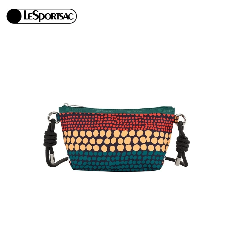 【商场同款】LeSportsac乐播诗复古艺术印花斜挎包波点繁花手提包