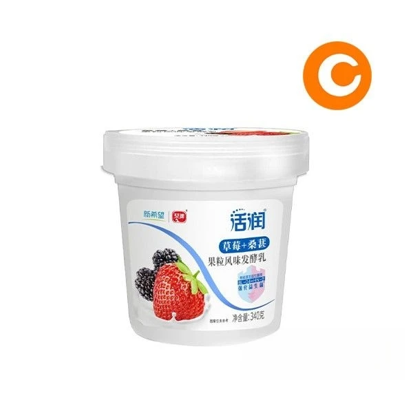 活润草莓桑葚风味酸牛奶340g/瓶