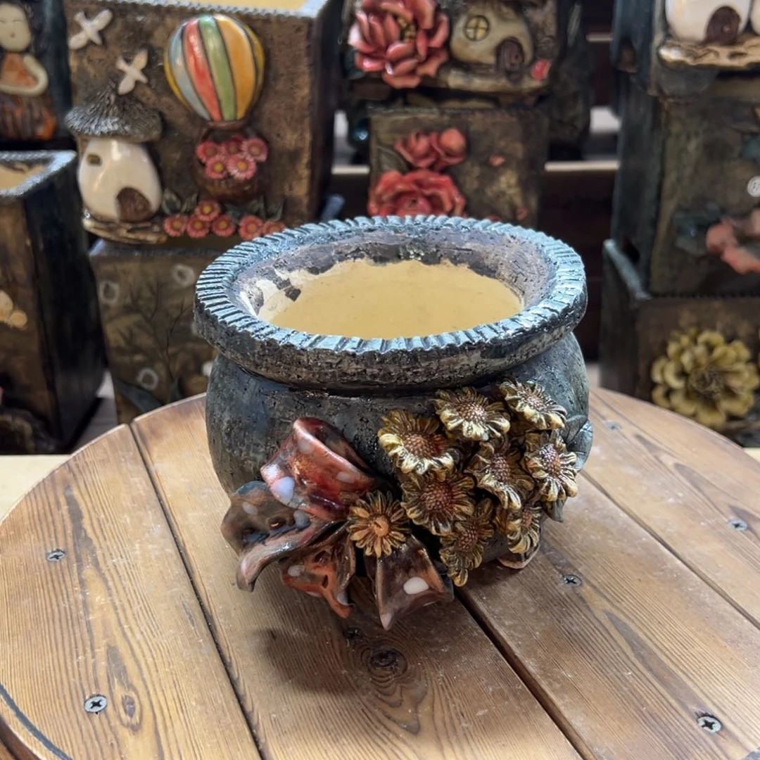 红陶青藤多肉花盆