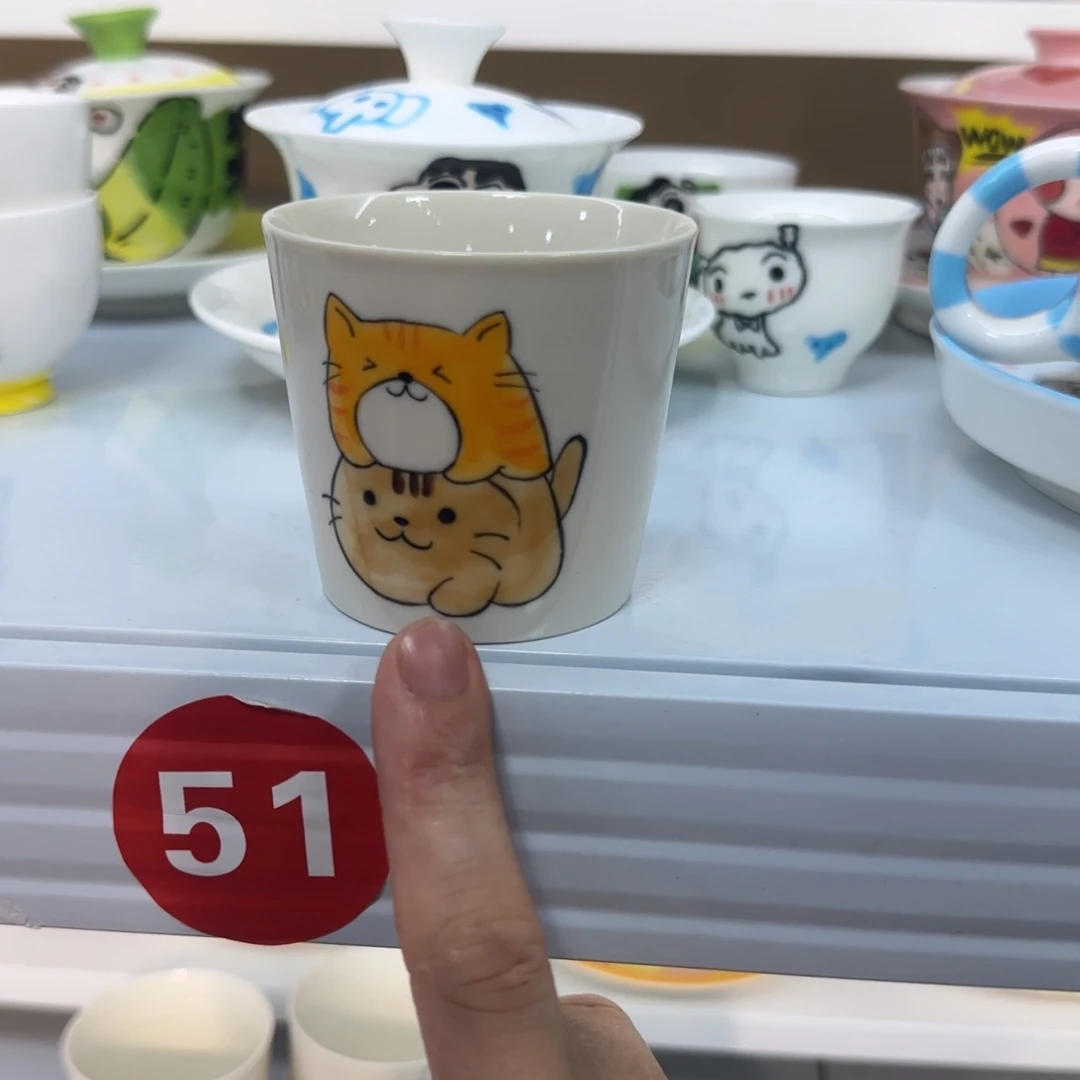 高温釉下彩纯手工手绘陶瓷