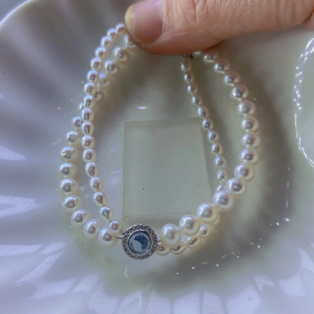 淡水珍珠手绳合金