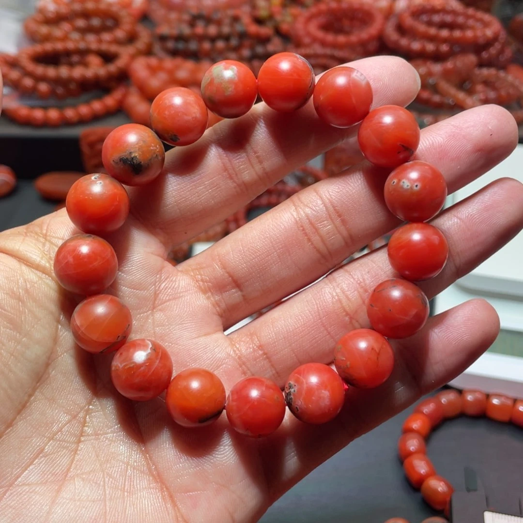 南红玛瑙手链未镶嵌