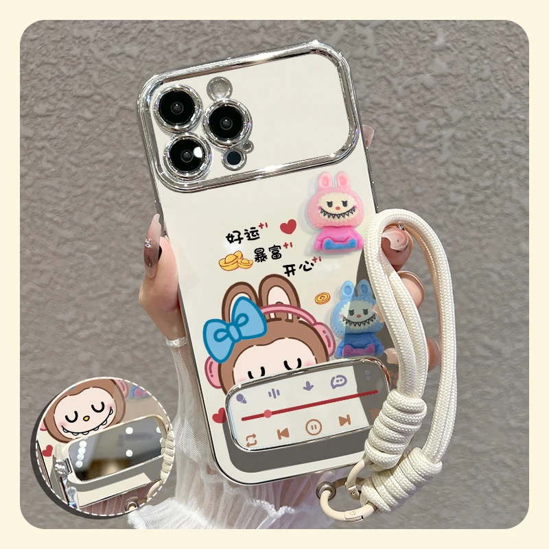 【苹果/华为/oppo/vivo/小米】适用好运布布大视窗手机壳防摔套女款