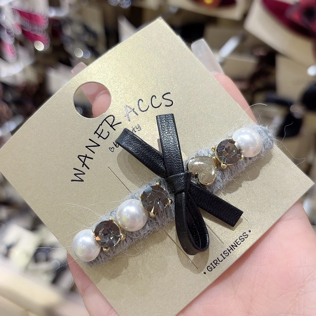 皮质铁合金发饰发夹