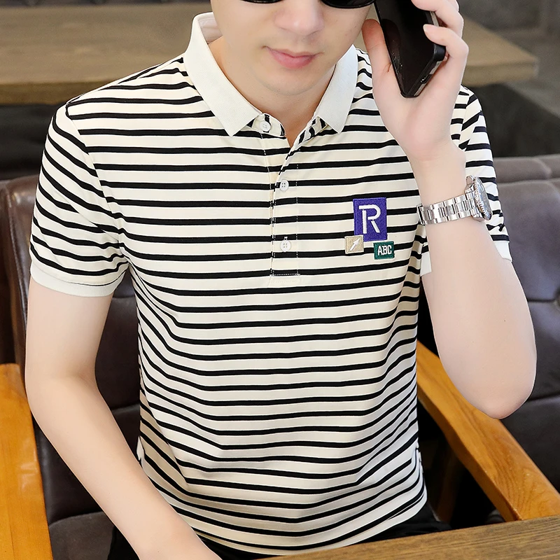 高端男士短袖polo衫夏季翻领t恤夏装半袖男装 TBK5026