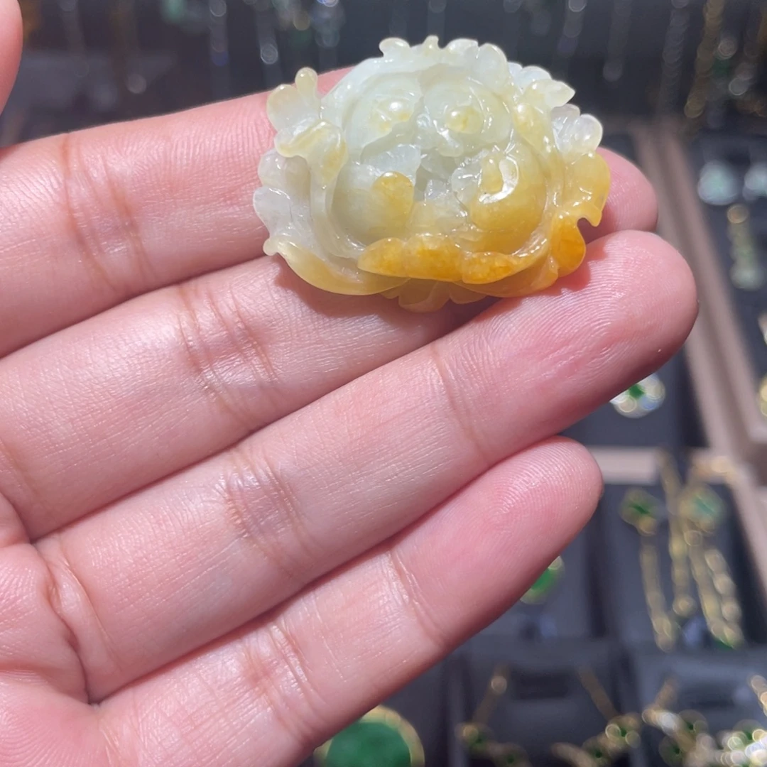 翡翠未镶嵌颈饰天然缅甸翡翠