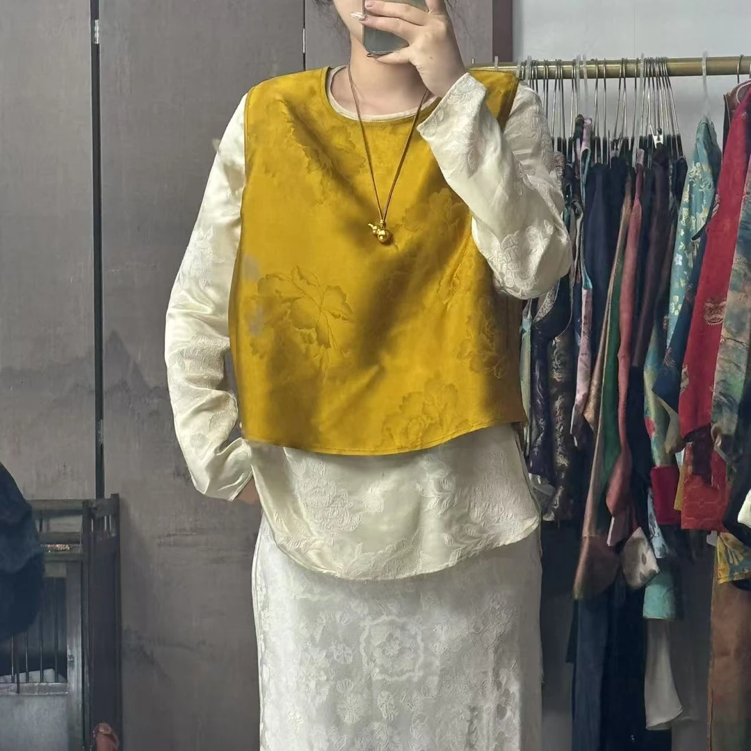 100桑蚕丝！60姆米烤皮背心 新年福利！