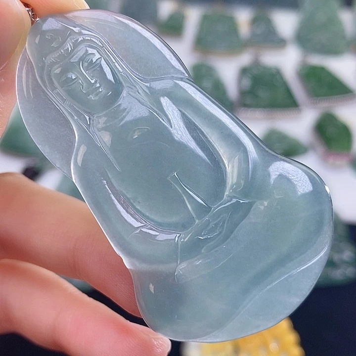 翡翠18K金镶嵌颈饰000000042