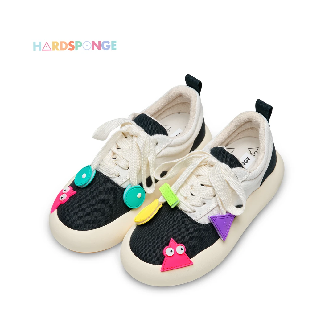 HARDSPONGE多巴胺小怪兽厚底休闲百搭鹿晗同款帆布鞋