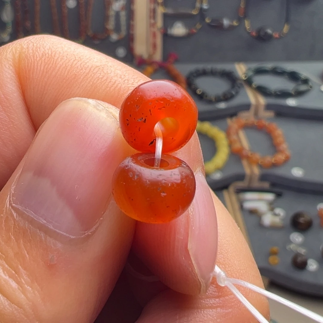 玛瑙/玉髓合金玛瑙对珠