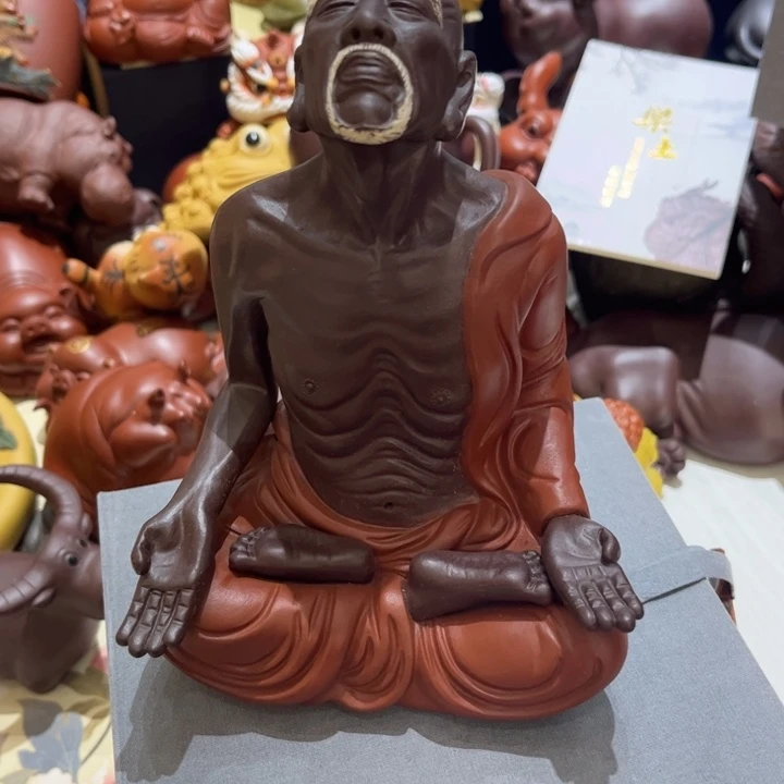 剑***客茶宠紫砂特惠达磨