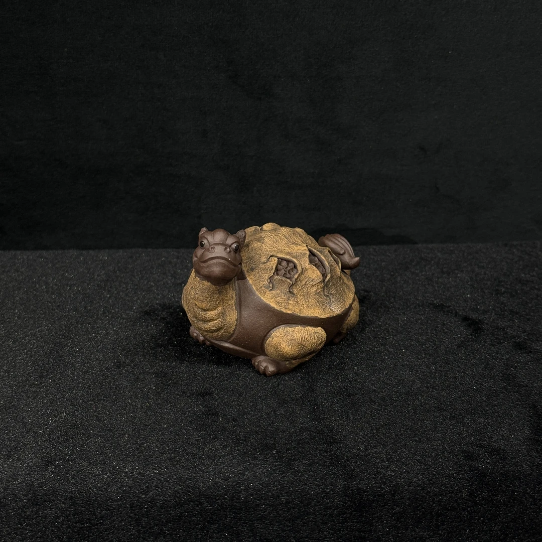 18/HJ069/洪军/紫砂茶宠龙龟/