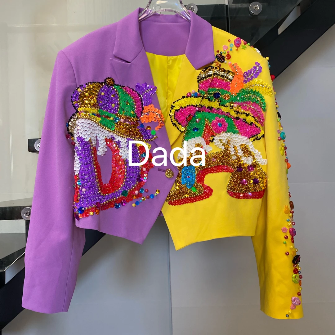 Dada设计款新款重工个性款休闲时尚百搭洋气外套C15617
